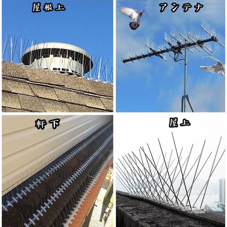 鳥よけ 鳩よけ カラスよけ ステンレス スパイク 総長3m 鳥よけ 鳩よけ カラスよけ ステンレス スパイク 総長3m