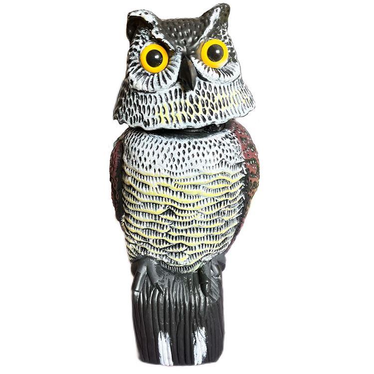 フクロウ置き物 縁起物 フクロウ 首振りフクロウ お庭のお飾りに