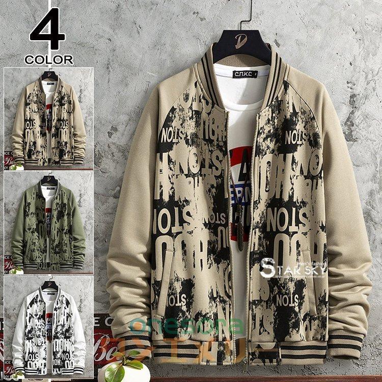 スイングトップ メンズ スタジャン コーチジャケット スタジアムジャンパー 英字 切り替え 秋服 カジュアルトップス 30代40代50代 ブランド 買うならブランドオフ