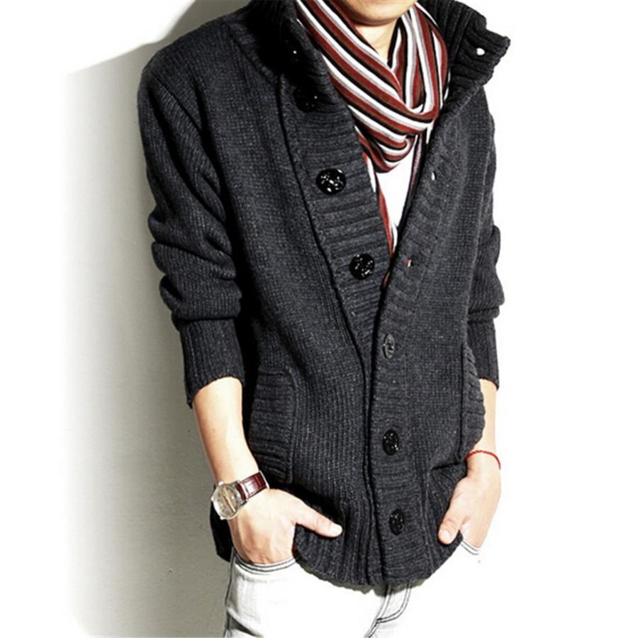 カーディガン メンズ ニット カーデ ゆったり着れる 大きいサイズ セーター ガウン ポケット ロング お兄系 プレゼント 黒 紺 青 赤 グレー ベージュ Kmao 25 ワンエメリー 通販 Yahoo ショッピング