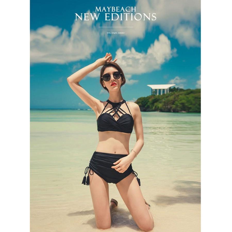 水着 レディース ビキニ ニットハイネック サロペット水着 ワンピース付き 2点セットビキニ Mntmzk019 ワンエメリー 通販 Yahoo ショッピング