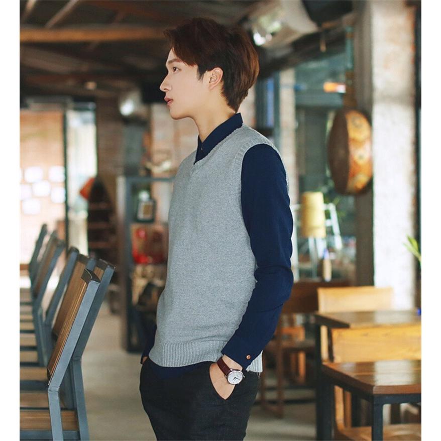 ニットベスト メンズ 秋冬 Vネック ニット ベスト ビジネスベスト Vネックベスト 男性 オフィス カジュアル Vest023 ワンエメリー 通販 Yahoo ショッピング