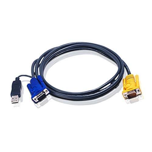 ATEN 6m USB KVMケーブル （3 in SPHD コネクター＆ PS 2→USB変換機能付属） 2L-5206UP