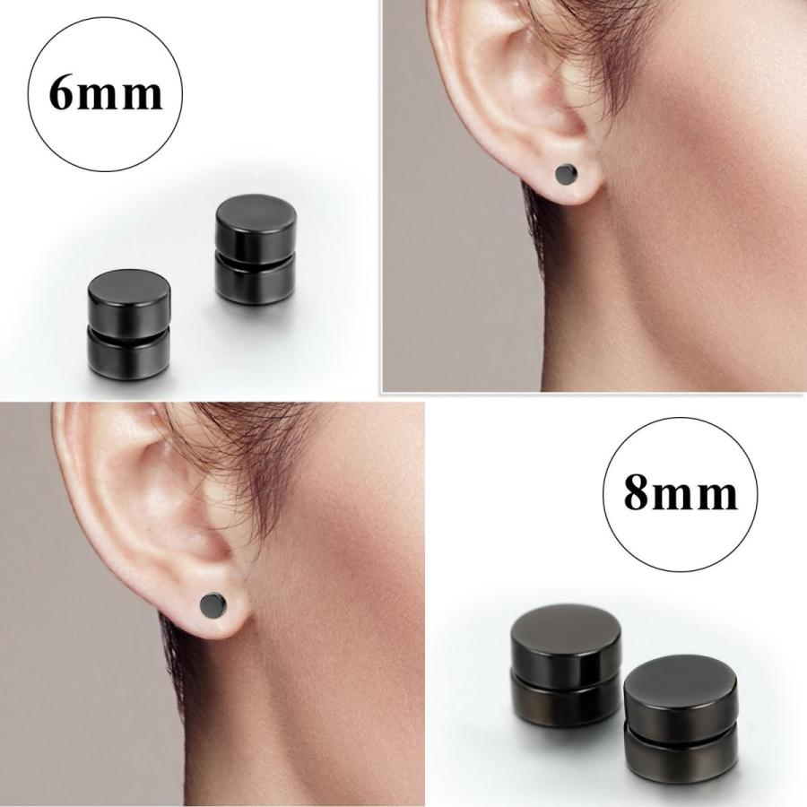 Flongo ノンホールピアス フェイクピアス 10mm マグネット 穴開け不要 磁力 ステンレス 片耳 両耳 軟骨 メンズ レディース 男 ダブルケーツーyahoo 店 通販 Yahoo ショッピング