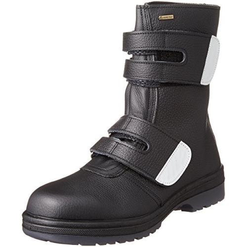 ミドリ安全 安全靴 JIS規格 防水 反射 マジックタイプ 長編上靴 ラバーテック RT935 メンズ ブラック 25.5 - 12