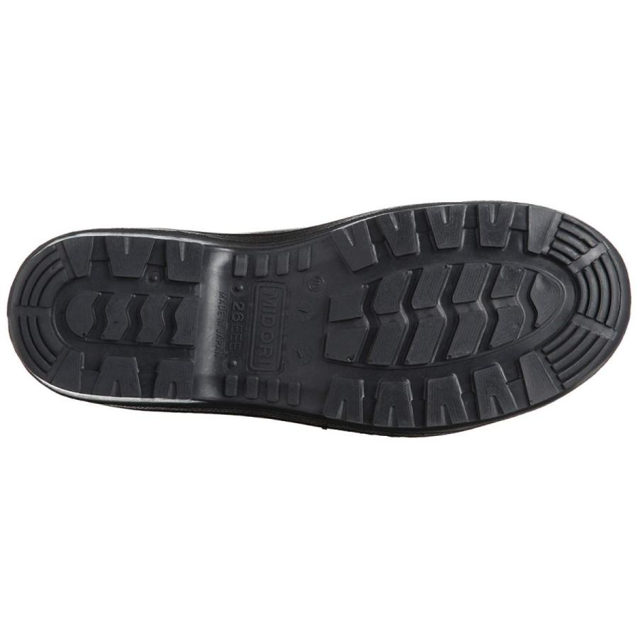 ミドリ安全 安全靴 JIS規格 マジックタイプ 長編上靴 ラバーテック RT173N メンズ ブラック 26.5 - 3