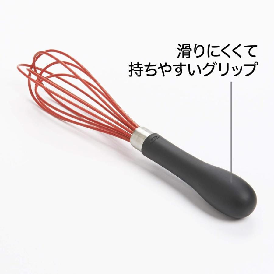送料無料でお届けしますOXO 泡だて器 シリコン 大 ウィスク レッド 調理器具 OXO 泡だて器 シリコン ウィスク 大 レッド