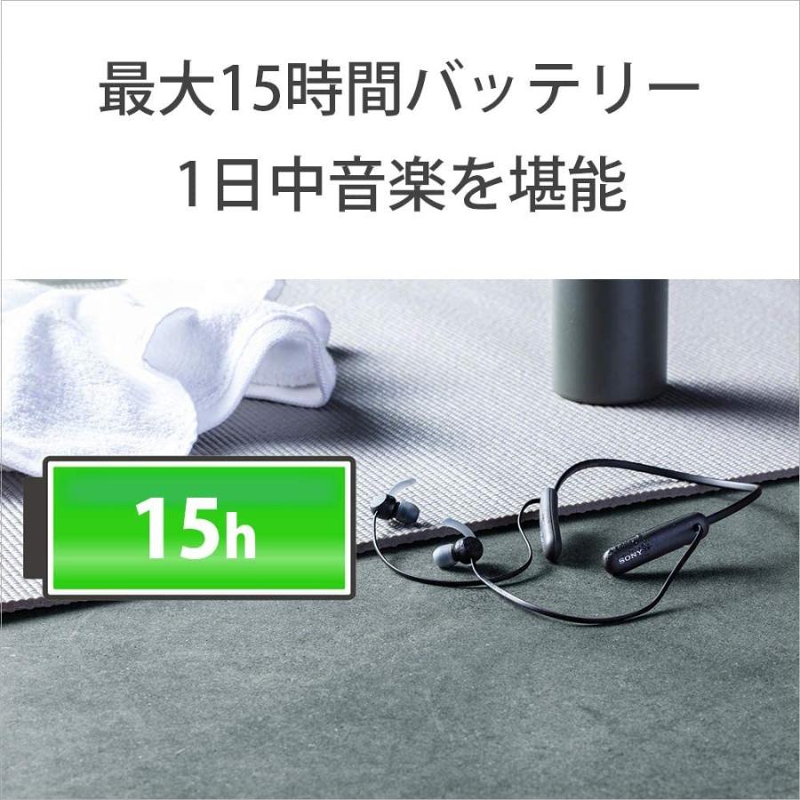 ソニー ワイヤレスステレオヘッドセット/マイク付き / 2020年モデル ブラック WI-SP510 B ソニー ワイヤレスステレオヘッドセット/マイク付き 2020年モデル ブラック WI SP510