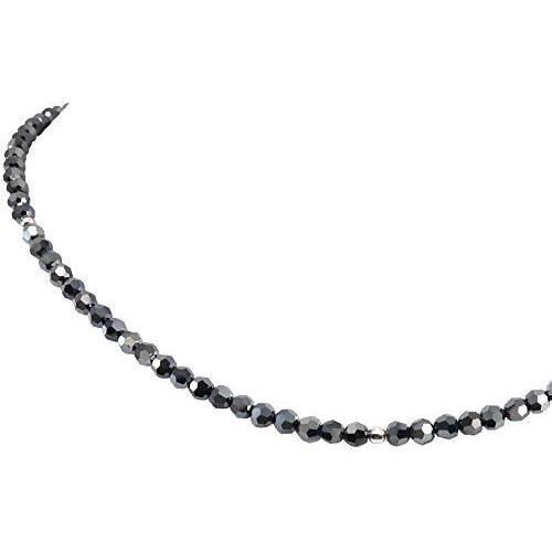 ROYAL JEWELRY(ロイヤルジュエリー) 4mm プラチナ ブラックダイヤモンドカラー ダークシルバー スワロフスキー Rクリスタル