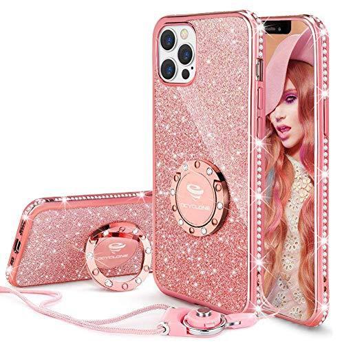 Ocyclone キラキラ Iphone12 ケース Iphone12pro ケース 6 1インチ ストラップ リング 付き かわいい ダブルケーツーyahoo 店 通販 Yahoo ショッピング