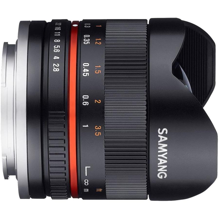 最高品質の最高品質のSAMYANG 単焦点魚眼レンズ 8mm F2.8 II ブラック