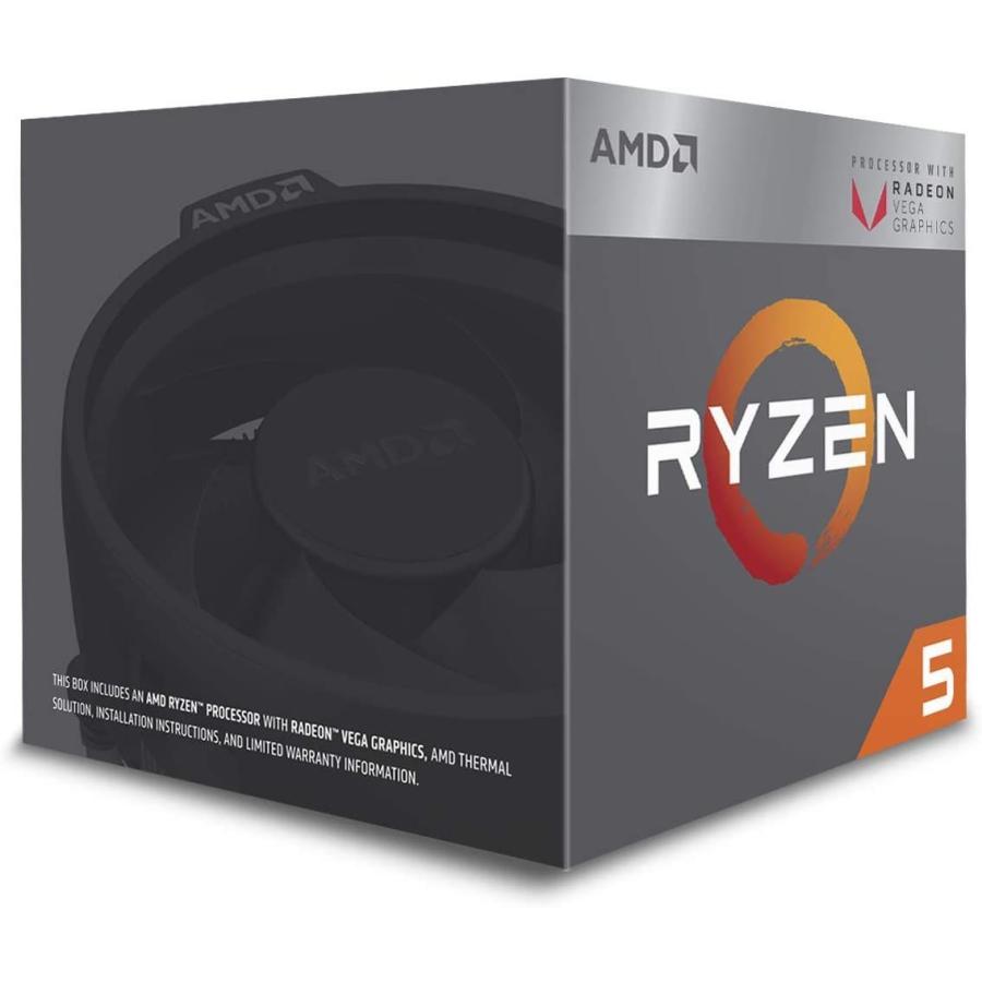 売れ済公式店 AMD CPU Ryzen 5 2400G with Wraith Stealth cooler YD2400C5FBBOX