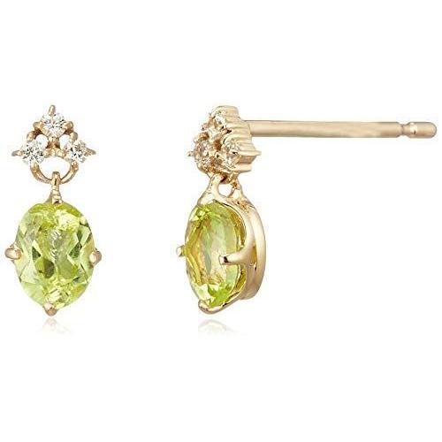 VAヴァンドーム青山 イエローゴールド ピアス GJVA0311 PD K10 ペリドットピアス