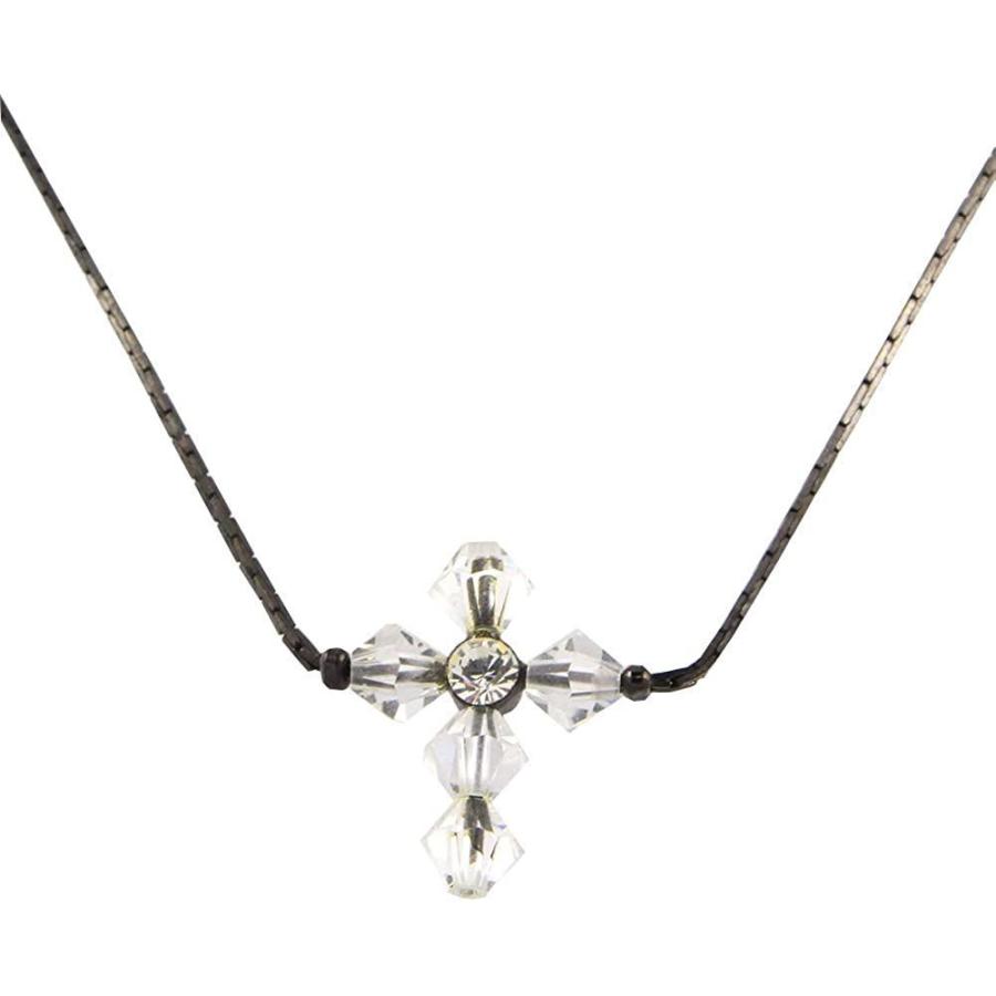 感謝の声続々 ジュエリーショップエム ソロバン型エレメントスワロ クロスxブラックエレガントチェーンネックレス N0050 クリスタル ネックレス ペンダント Www Straightuplondon Com