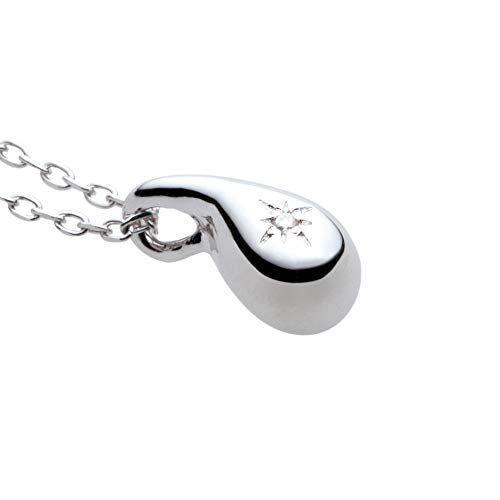 ソウルジュエリー 遺骨ペンダント シルバー ドロップ 40cm SV925 ダイヤモンド 手元供養 遺骨入れ 遺骨ネックレス