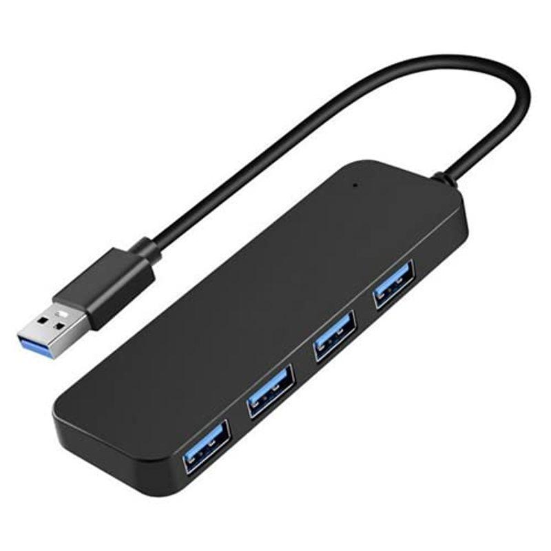 USBハブ 3.0 4ポート 高速PS4 PS5 Chromebook 対応 バスパワー 4ポート薄型 軽量設計 USB拡張 コンパクト U