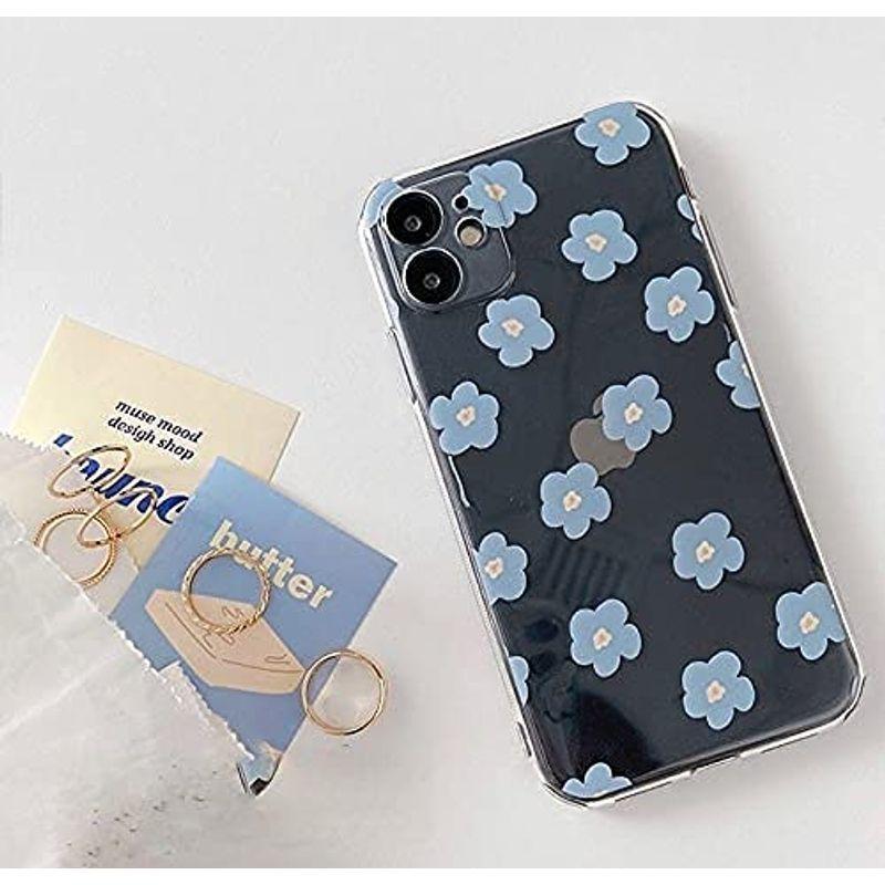 Iphoneケース 花 フラワー 花柄 くすみブルー 韓国 Iphoneカバー 携帯ケース 携帯カバー スマホ かわいい 女子 人気 Iph ダブルケーツーyahoo 店 通販 Yahoo ショッピング