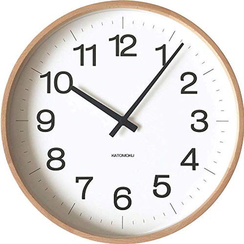 KATOMOKU muku clock 16 LL ナチュラル km-116NARC φ392mm