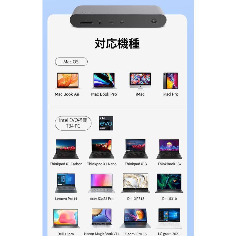 大人の上質  VGP 2022受賞Belkin CONNECT Pro 12-in-1 Thunderbolt 4 Dock ドッキングステーション M1