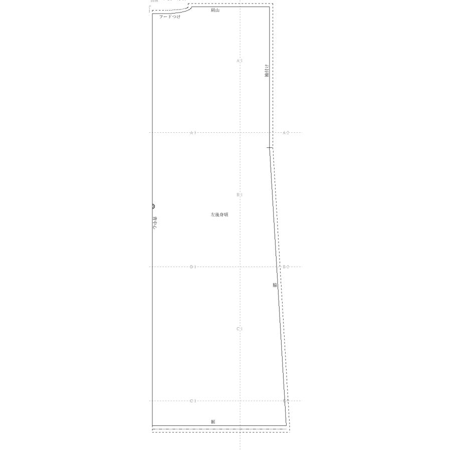 【型紙】着物用 雨コート version 1 |  | 10