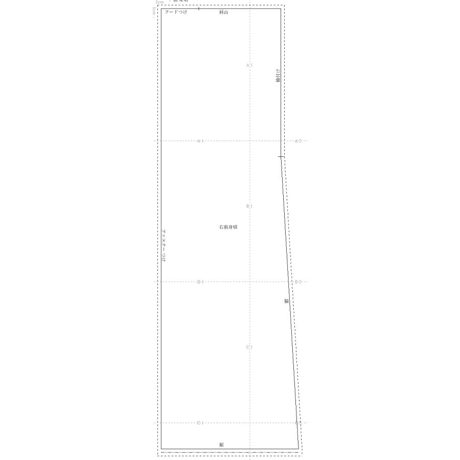 【型紙】着物用 雨コート version 1 |  | 09