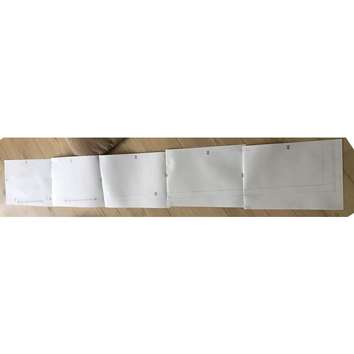 【追加オプション 袖のみ】半襦袢の袖の型紙 男女、SS~LLサイズ |  | 09