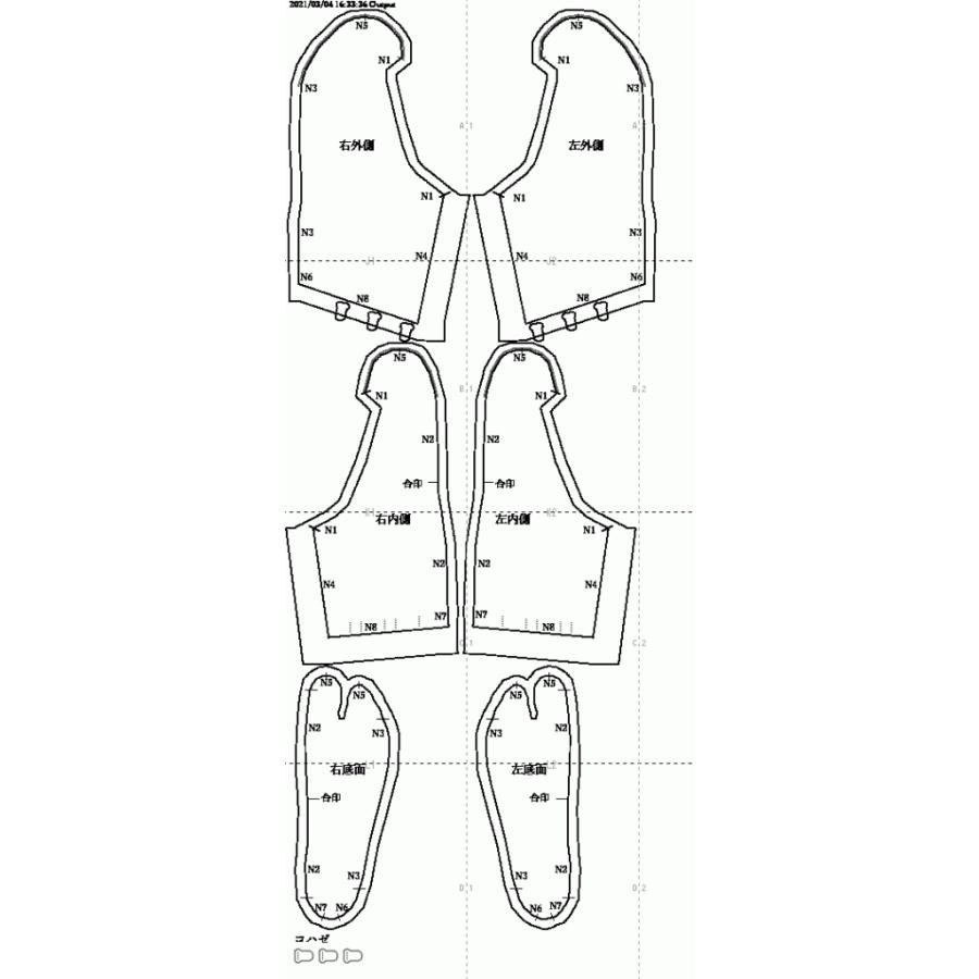 足袋の型紙 男女共用 Pdfデータ Wk Prd010 ワカモノキモノ 通販 Yahoo ショッピング