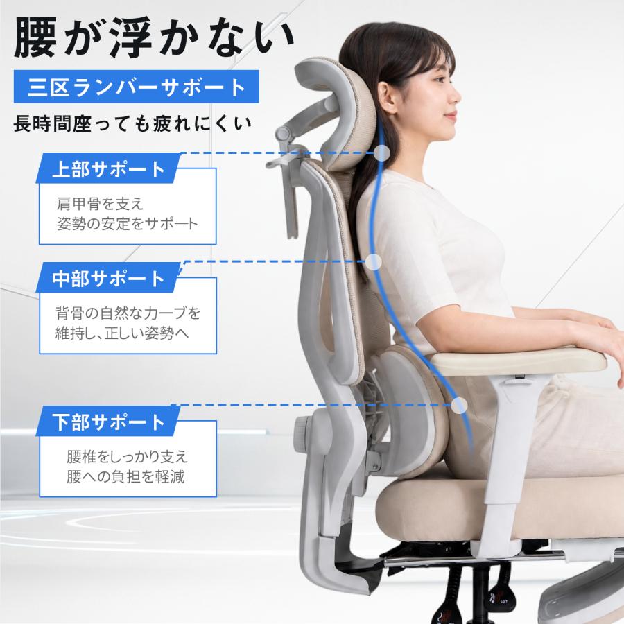 AORTD ゲーミングチェア オフィスチェア クッション メッシュ オ 
