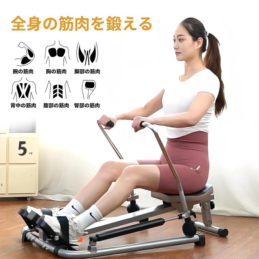 AORTD ローイングマシン コンパクト 全身運動トレーニングマシン 腹筋 
