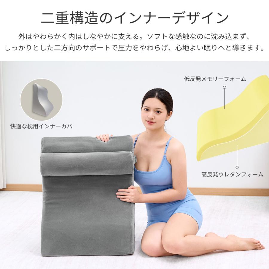 AORTD 背もたれクッション 枕 まくら 腰枕 ランバーサポート 高反発