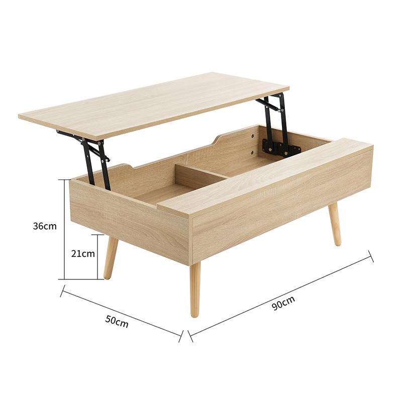 AORTD センターテーブル 木製 大きい 北欧 昇降式テーブル ガス圧 おしゃれ ローテーブル 幅90cm 大容量 収納 二年保証 リビングテーブル｜wkj-ueno｜11