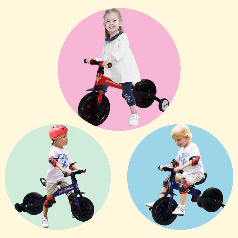 AORTD 子供用 三輪車 4in1 バランスバイク 自転車 1歳 2歳 3歳 4歳 折りたたみ 二年保証 スタンド タイヤ 乗用玩具 軽量 キッズバイク 幼児用 誕生日プレゼント｜wkj-ueno｜16