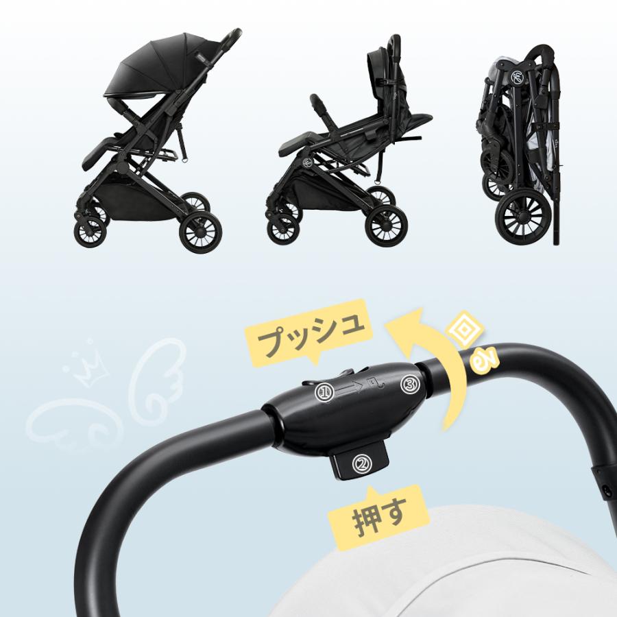 AORTD ベビーカー b型 折りたたみ 自立 軽量 コンパクト 折りたたみ
