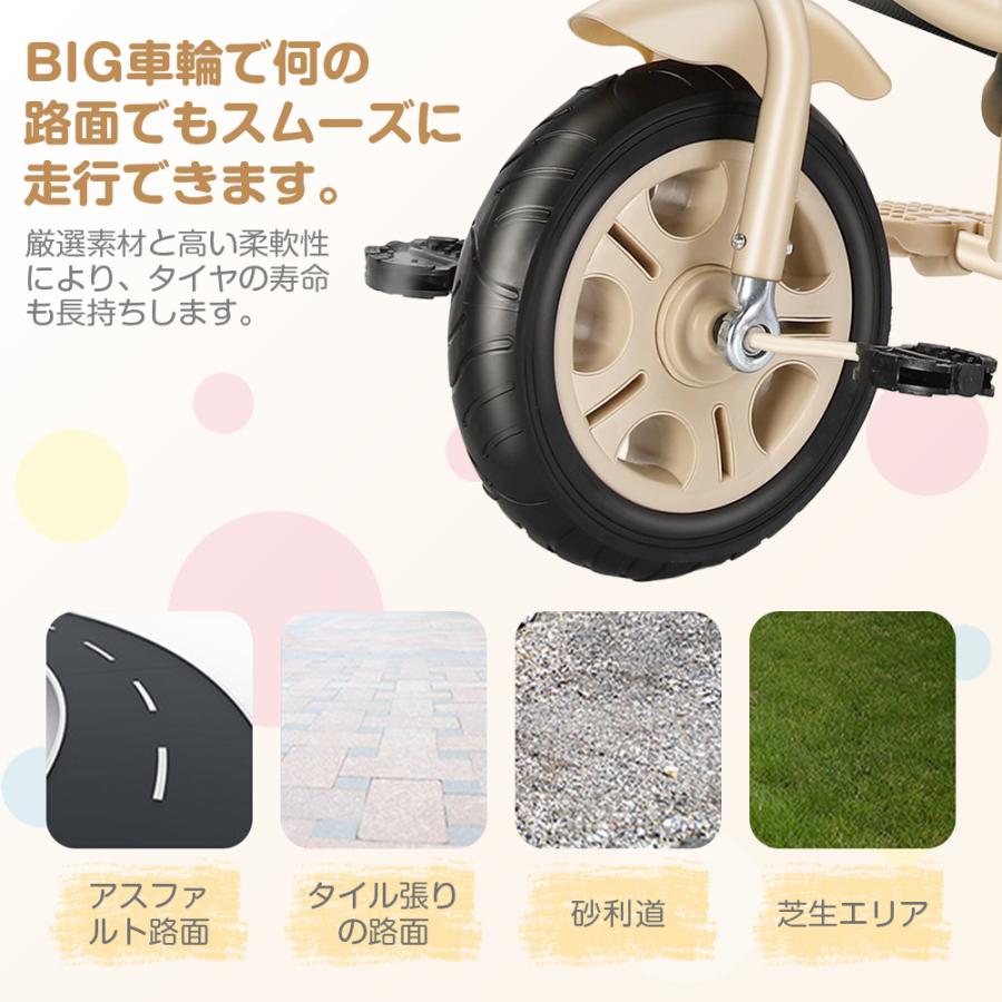 AORTD 三輪車 5in1 折りたたみ 1歳 2歳 3歳 手押し棒付き 子供用三輪車