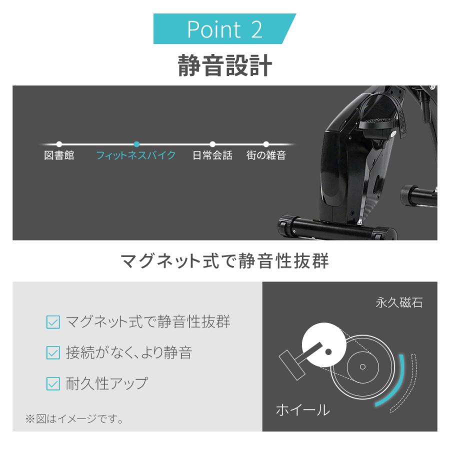 AORTD フィットネスバイク スピンバイク エアロバイク 折りたたみ 静音