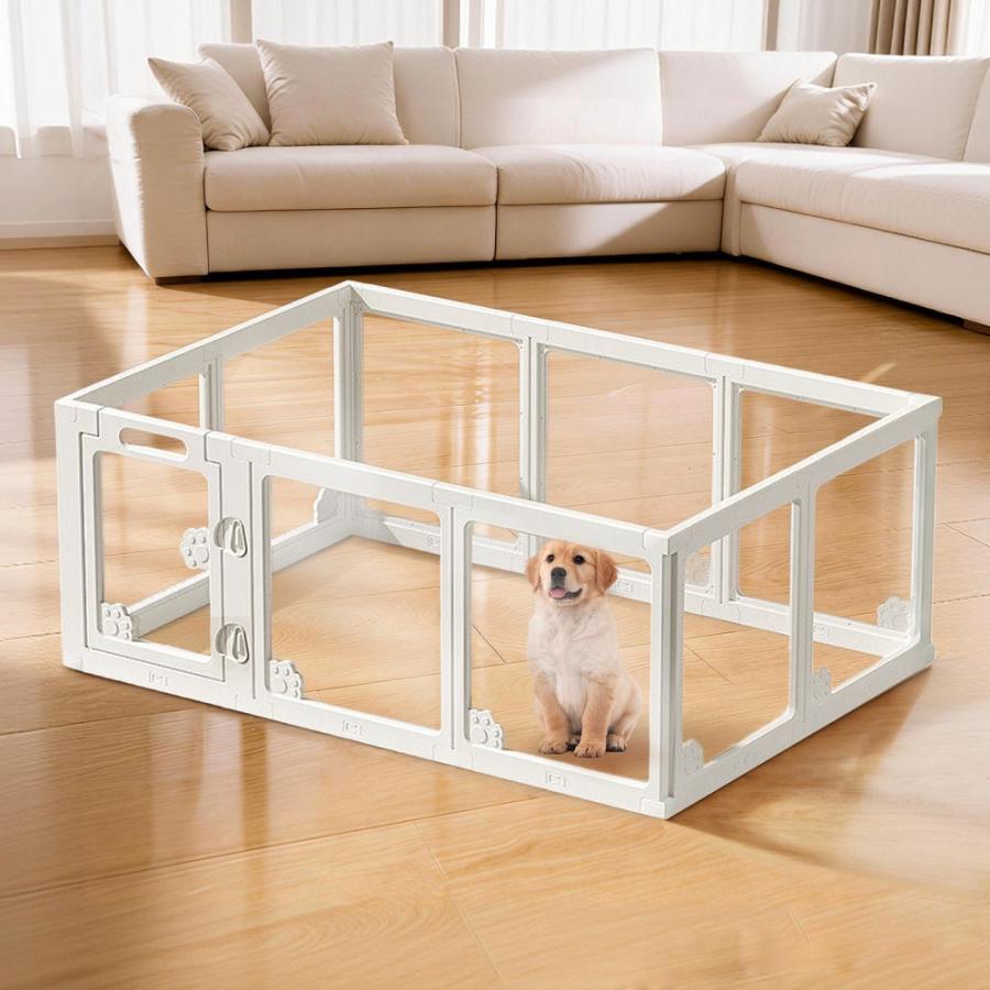AORTD ペットサークル アクリル板 犬用フェンス ペットフェンス
