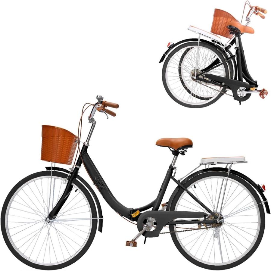 AORTD シティサイクル 折りたたみ 自転車 ママチャリ 26インチ