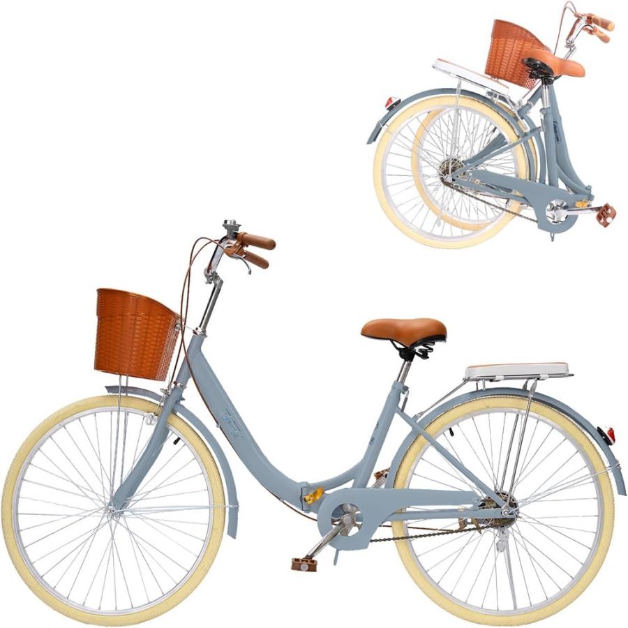 AORTD シティサイクル 折りたたみ 自転車 ママチャリ 26インチ