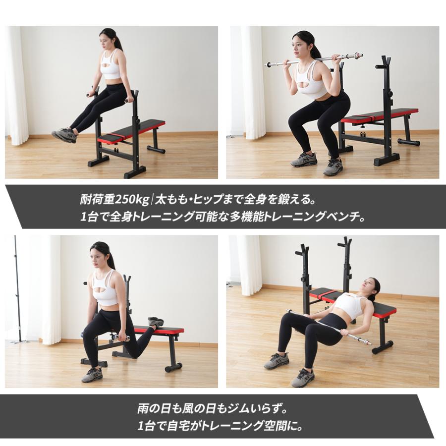 AORTD プレスベンチ トレーニングベンチ 耐荷重250kg ベンチプレス台