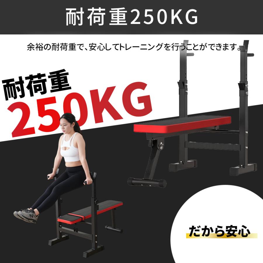 AORTD プレスベンチ トレーニングベンチ 耐荷重250kg ベンチプレス台