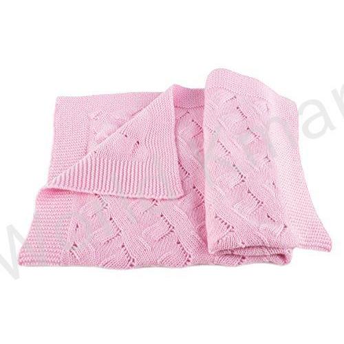 送料無料！Girls Luxury 100% Cashmere Baby Blanket - ´Baby Pink´ - hand made in Scotland by Love Cashmere - RRP $300 by Love Cashmere