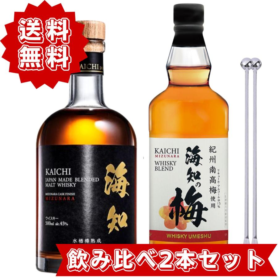 海知 KAICHI ウイスキー 海知の梅 ギフト用セット 飲み比べ 国産 高級