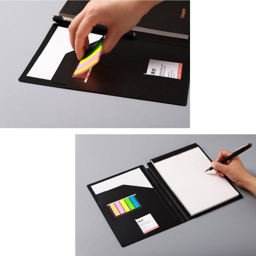 Homehalo クリップボード ビジネス手帳 付箋付き 多機能 多収納 多ポケット システム手帳 カバーノート シンプルなデザイン A5用 ワクワクインターナショナル 通販 Yahoo ショッピング