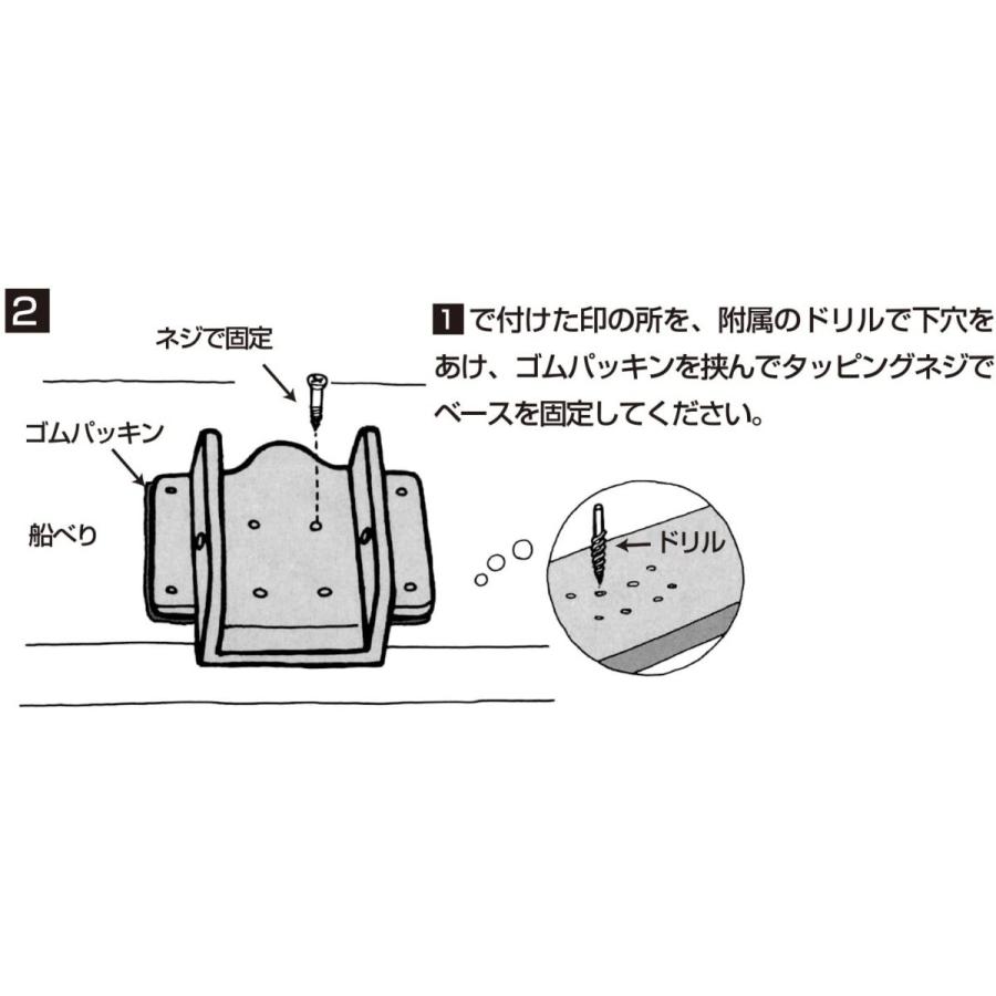 第一精工 ロッドホルダー 竿受け ラーク竿受け 1800 ボート釣り用 01019 ブラック|wkwkintl|04