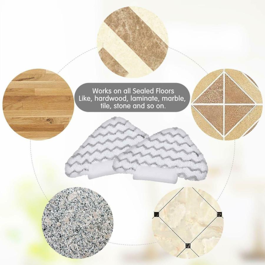 Sharkシャーク GENIUS ジーニアス スチームモップ専用 (S5013J) 三角パッド シャーク 1枚 互換品 GSAPRO0104