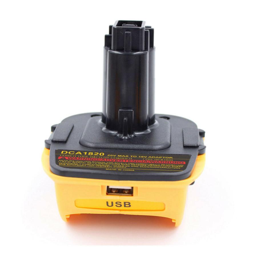 DEWALT デウォルト DCA1820 18Vツール 20V用 バッテリーアダプター Dewalt Battery Adapter USB