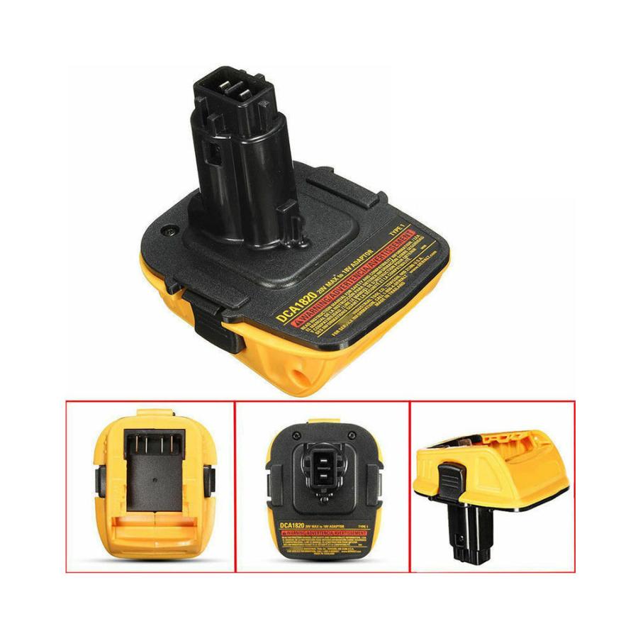 DEWALT デウォルト DCA1820 18Vツール 20V用 バッテリーアダプター Dewalt Battery Adapter USB