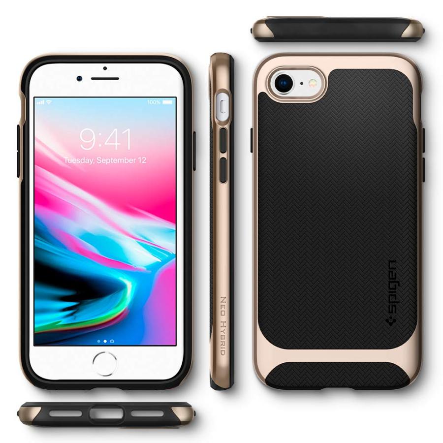 Spigen iPhone SE3 第3世代 iPhone SE2 第2世代 iPhone7 iPhone8 ケース 二重構造 ワイヤレス充電 054CS22201 シャンパン・ゴールド｜wlo｜08