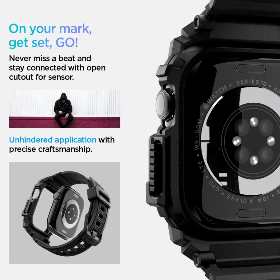 Spigen（シュピゲン） Spigen Apple Watch 11/10 バンド 46mm対応