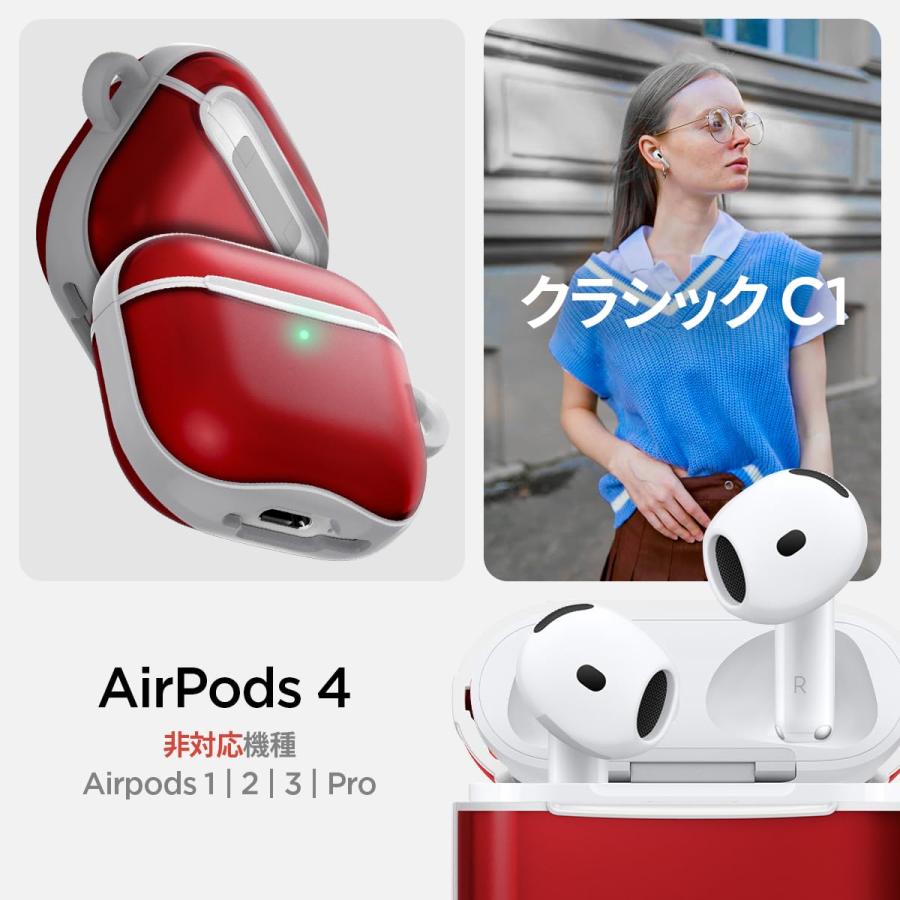 AirPods4 ノイズキャンセリング付き + Spigenケース Spigen Capa ultra híbrida projetada para AirPods 4 (2024), capa